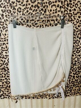 SHEIN Seashell Cover Up Skirt